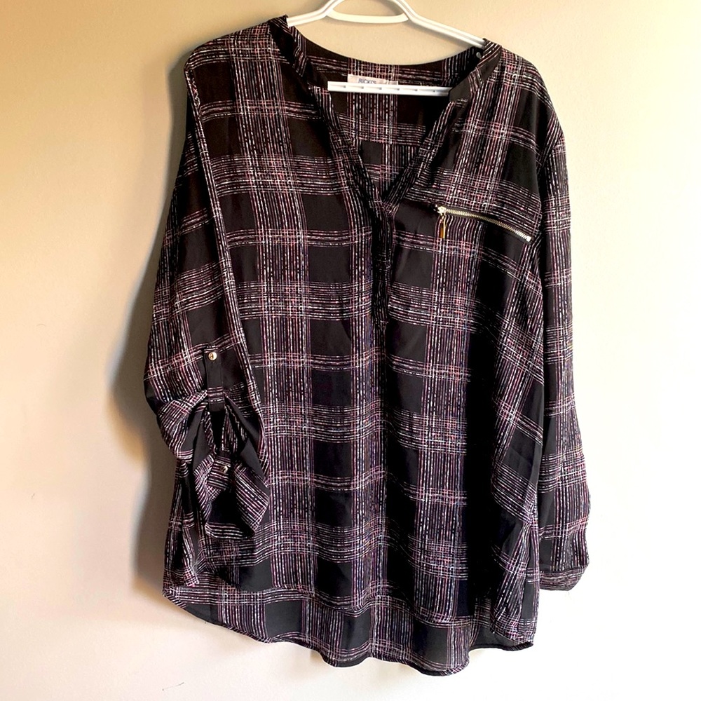 Black and Pink Tunic from Ricki’s Size 16